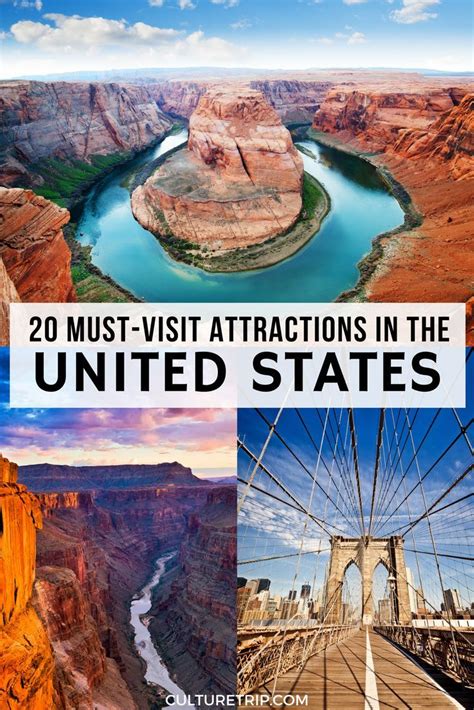 20 must visit attractions in the united states pinterest