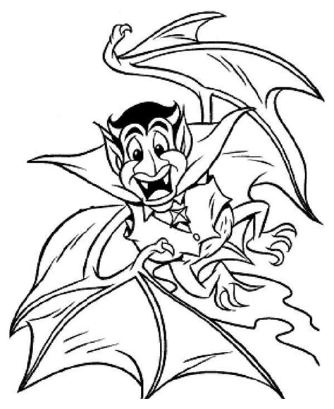 scary halloween coloring page scary dracula bat  printable