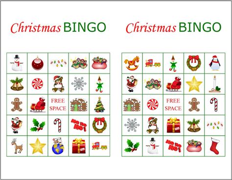 printable christmas bingo cards   page fun christmas etsy