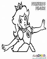 Coloring Pages Princess Rosalina Peach Getdrawings Daisy sketch template