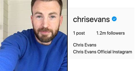Our Eternal Crush Chris Evans Is On Instagram Can T Wait To See His