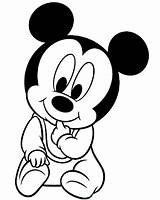 Mickey Baby Mouse Coloring Pages Printable Para Bebe Educative Minnie Pintar Escolha Pasta sketch template