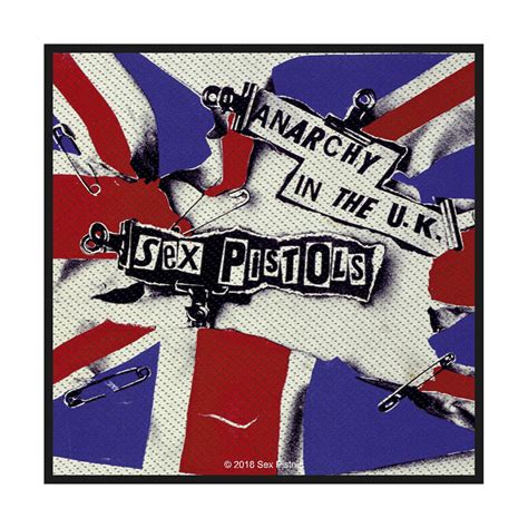 sex pistols anarchy in the u k woven patch heavy
