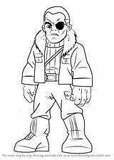 Fury Nick Squad Hero Super Draw Show Drawing Cartoon Step sketch template