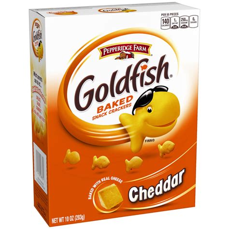 pepperidge farm goldfish cheddar crackers  oz box walmartcom