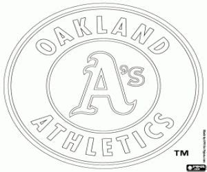 logo  oakland athletics coloring page oakland athletics athletics