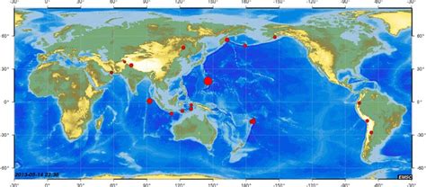 Recent Earthquakes Worldwide During The Last 2 Weeks Emsc