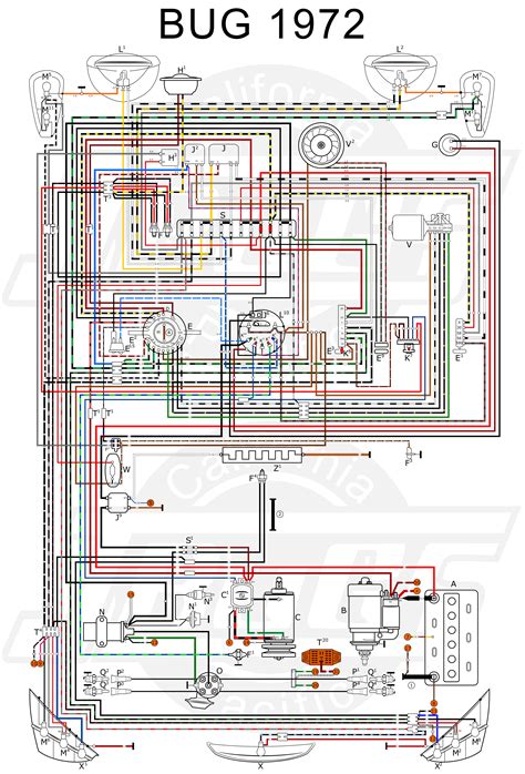 vw beetle wiring diagram  wiring diagram  schematic role