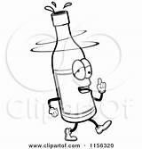 Wine Drunk Bottle Cartoon Clipart Coloring Cory Thoman Illustration Man Outlined Vector Royalty Drinking Fine Collc0121 Protected sketch template