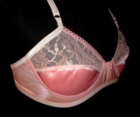 adult sissy handmade pink satin spandex with sheer lace front etsy