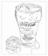 Coca Cola Coke Drawing Bottle Getdrawings Pepsi sketch template