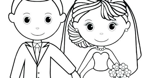 bride groom coloring page  getcoloringscom  printable