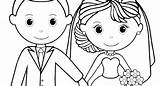Bride Groom Coloring Pages Printable Getcolorings Getdrawings Colorings Personalized Color Precious Moments sketch template