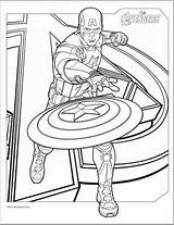 Coloring Captain America Pages Fighting Guy Bad Popular sketch template