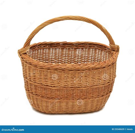 basket stock image image  handmade fiber picnic