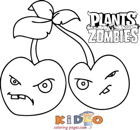 plants  zombies  coloring pages peashooters kids coloring pages
