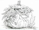 Coloring Pages Adult Adults Printable Halloween Fall Autumn Pumpkin Color Drawings Detailed Print Sheets Books Flower Flowers Colouring Coloriage Grown sketch template