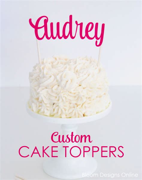 custom cake toppers bloom designs