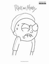 Morty Coloring Rick Fun sketch template