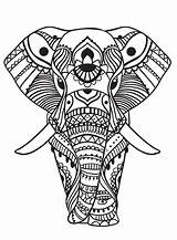 Mandala Mind Color Choose Board Elefante Elephant Coloring sketch template