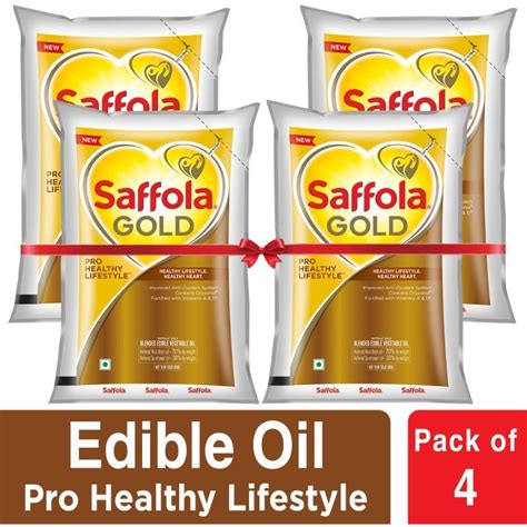 Saffola Gold Oil Jar Litre Free Litre Pacifickart 45 Off