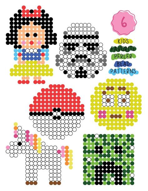kid friendly perler bead patterns party favors  subtle revelry easy