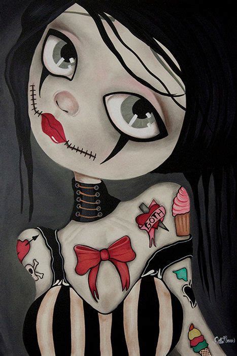 art black bow cupcakes dark drawing face feeling girl gothic