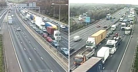 m25 was brought to a standstill near dartford crossing after a serious crash kent live