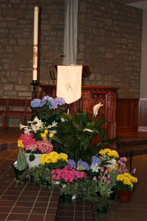 st joan  arc catholic church easter decorations