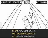 Poodle Skirt Template Clipart Clip Choose Board sketch template