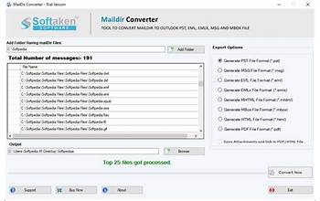 Softaken Maildir Converter screenshot #0