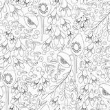Blooms Coloring Spoonflower Back sketch template