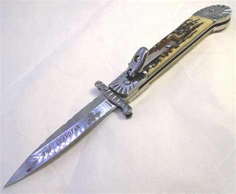 sold price automatic switchblade knife lever action guardian invalid date est