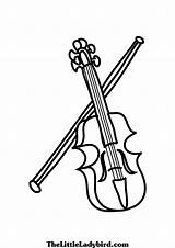 Violin Cello sketch template
