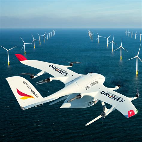 helihubcom wingcopter  german airways agree  cooperate  offshore drone deliveries