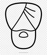 Turban Template Coloring sketch template