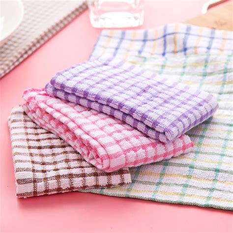 absorbent wash cloth car kitchen cleaning microfiber cleaning towels cloths solid color dish