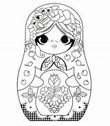 Coloring Pages Dolls sketch template