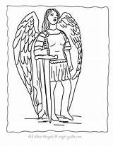Archangel Michael Coloring 27kb 792px Drawings sketch template