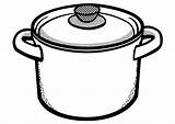 Pot Coloring Cooking Colouring Pages Template Printable Clipart Designs Large Sketch Edupics sketch template