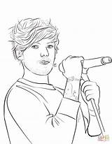 Coloring Louis Tomlinson Pages Armstrong Direction Drawing Printable Styles Supercoloring Categories sketch template