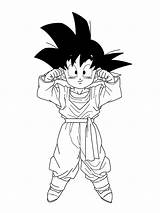 Coloring Pages Goten Dragon Ball Color Popular sketch template