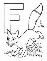 Coloring Pages Fox Letter Alphabet Printable Animal Sheets Print Abc Letra Para Pdf Colorear Colouring Letters Imprimir Choose Board sketch template