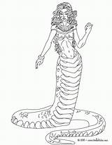 Coloring Medusa Pages Greek Mythology sketch template