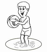 Beach Boy Coloring Pages Printable Kids Clipartbest Post Clipart sketch template