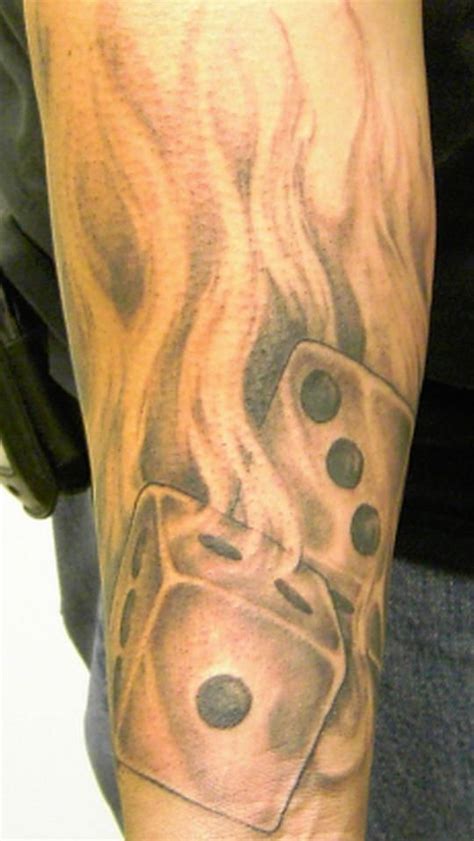 flame tattoo tattoo  dice  fire fire ball tattoo