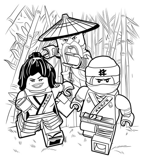 lego ninjago  coloring pages    print