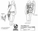 Proton Pack Ghostbusters Coloring Pages Real sketch template