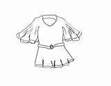 Blouse Drawing Paintingvalley Simple sketch template