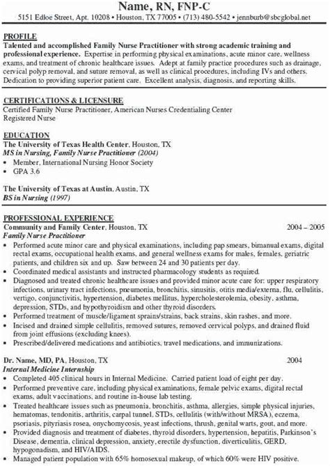 nurse practitioner resume examples   nursing resume examples